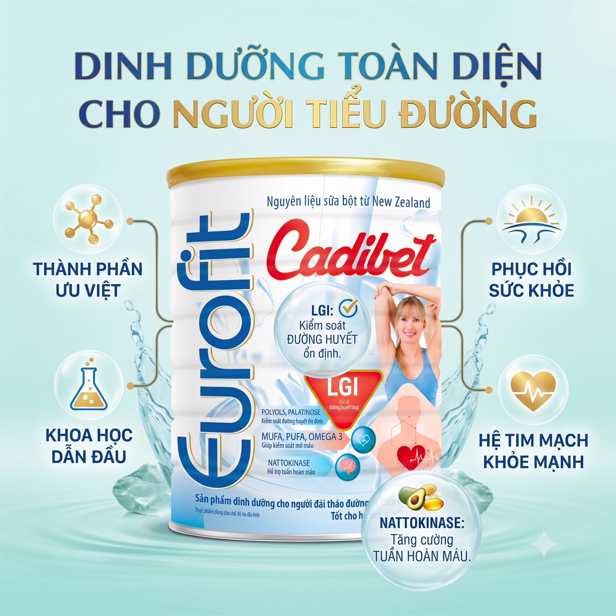 Sữa Dinh Dưỡng Cadibet 900g