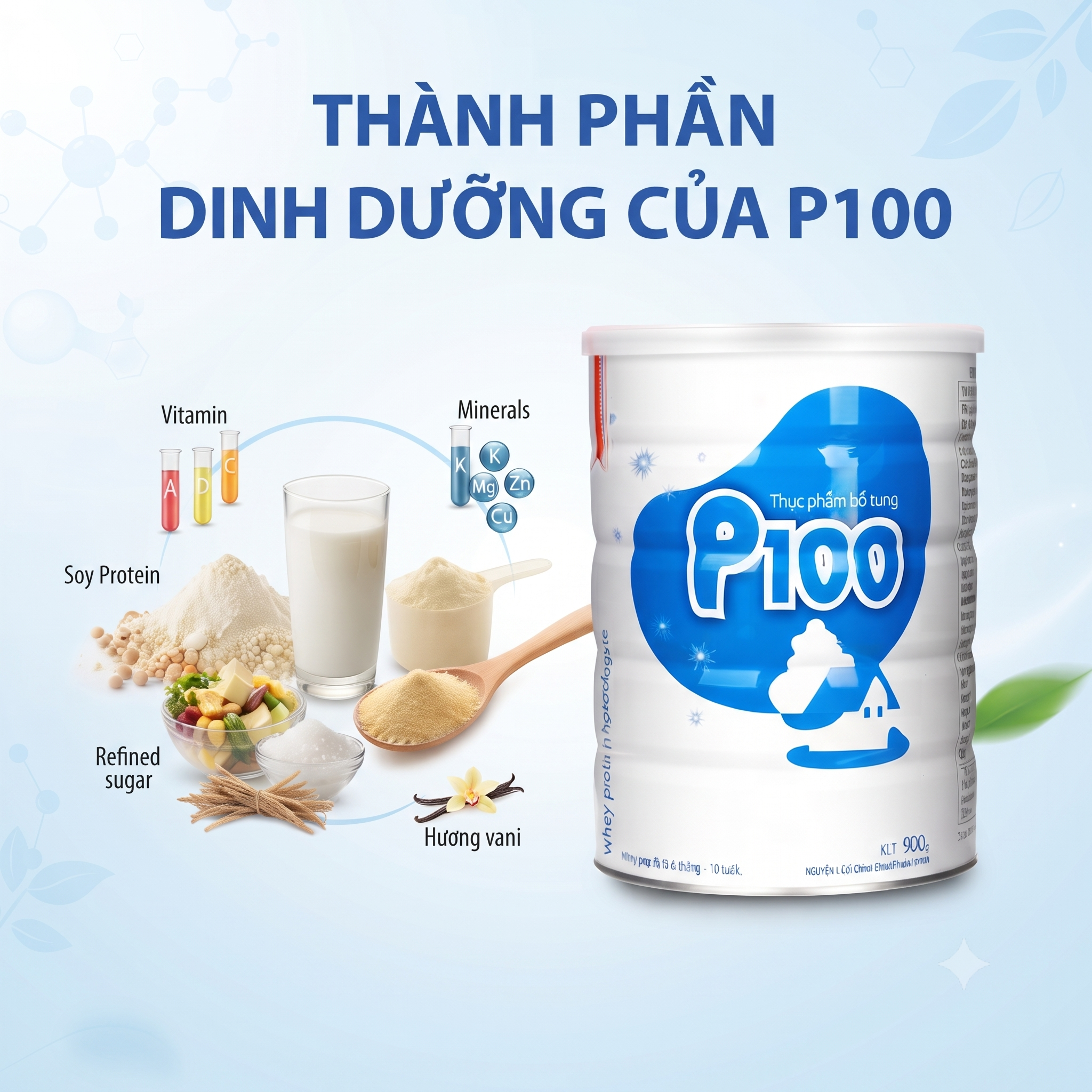 Sữa Dinh Dưỡng P100 900g