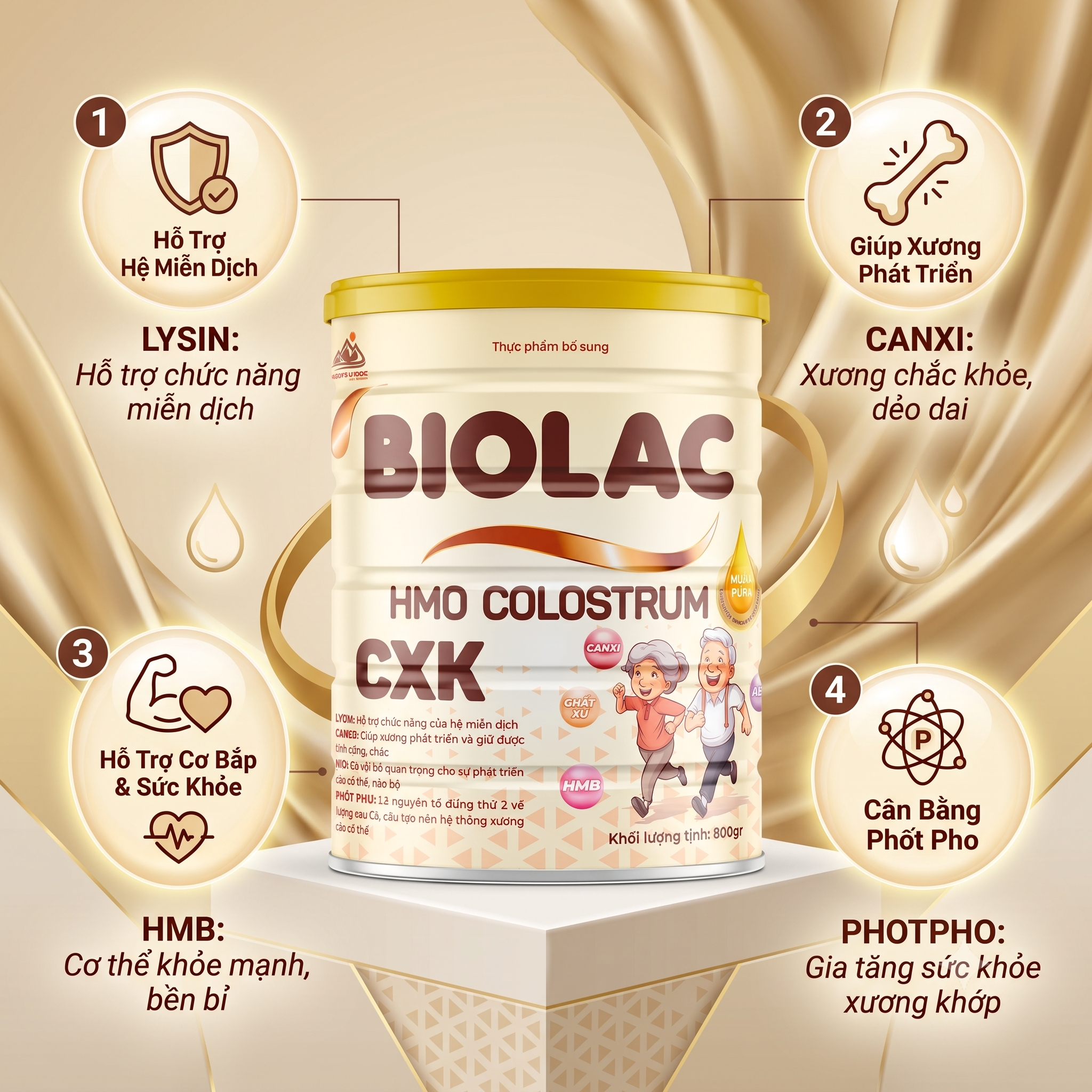 Sữa Biolac HMO Colostrum CXK 800g