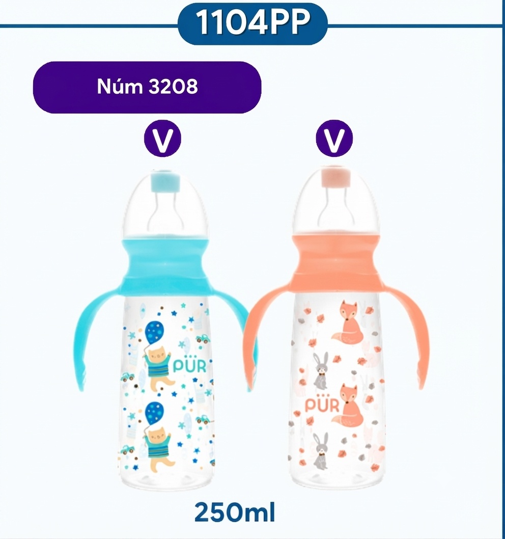 Bình Sữa PP Cổ Điển (Có Quai)