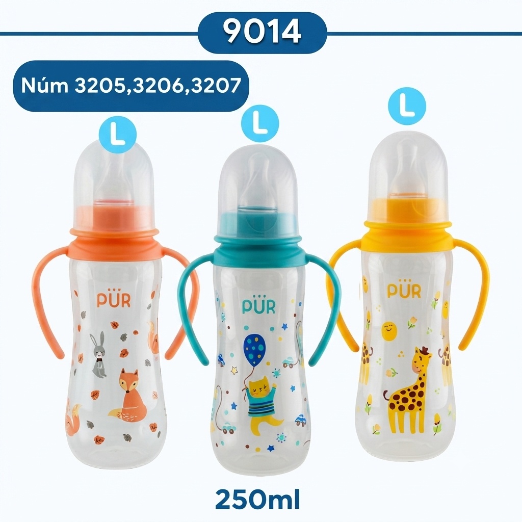 Bình Sữa PP Cổ Thường (Có Quai)